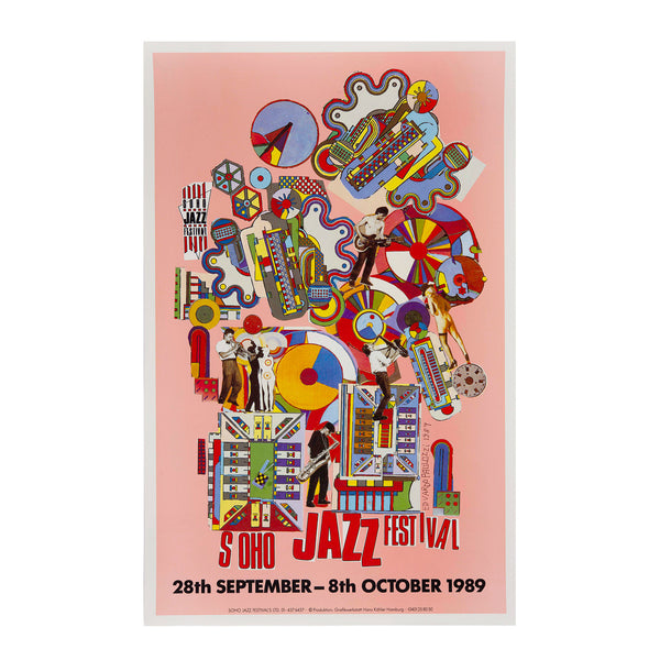 1988 Soho Jazz Festival, fashion Paolozzi poster