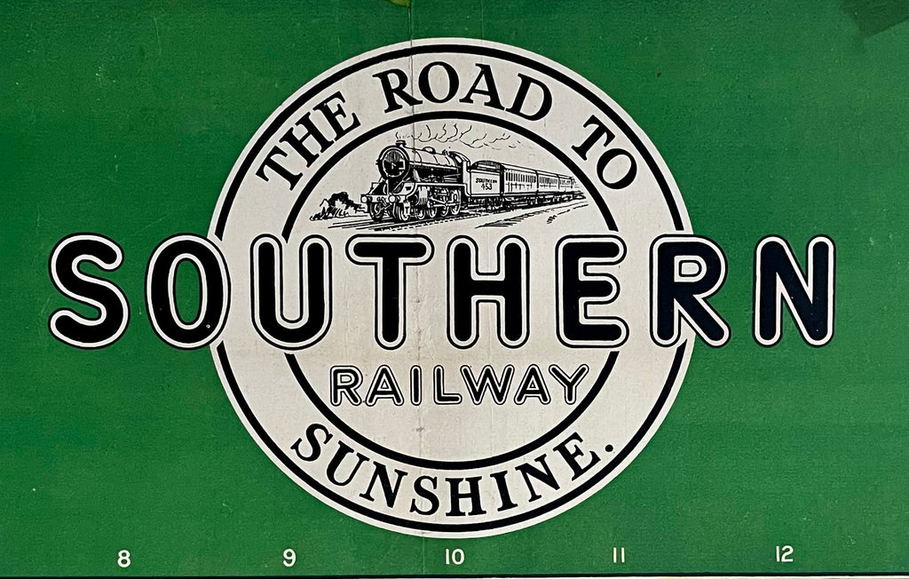 The Southern Railroad Press Board Sign