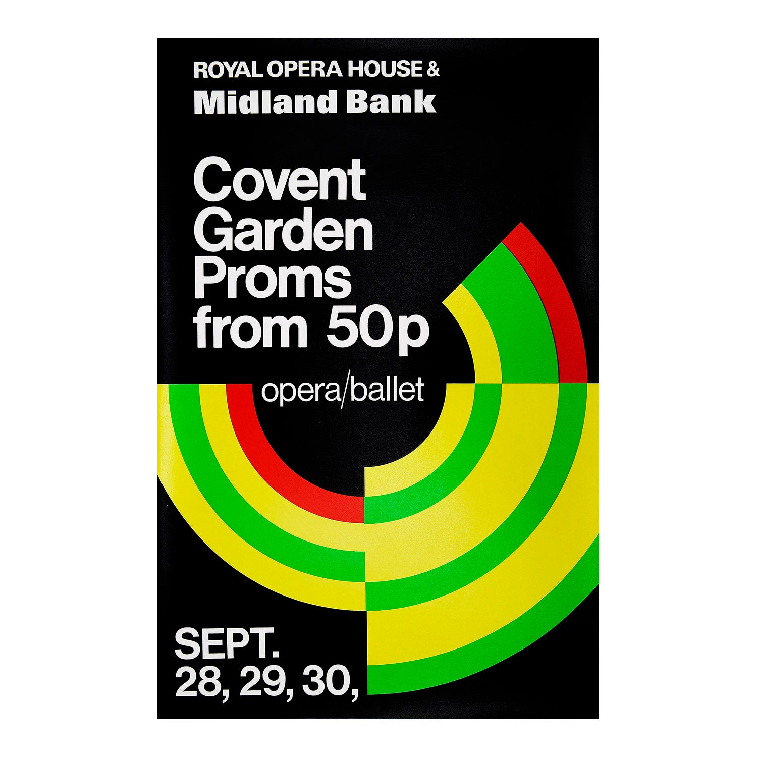 An original opera poster for the Covent Garden Proms, c. 1975.