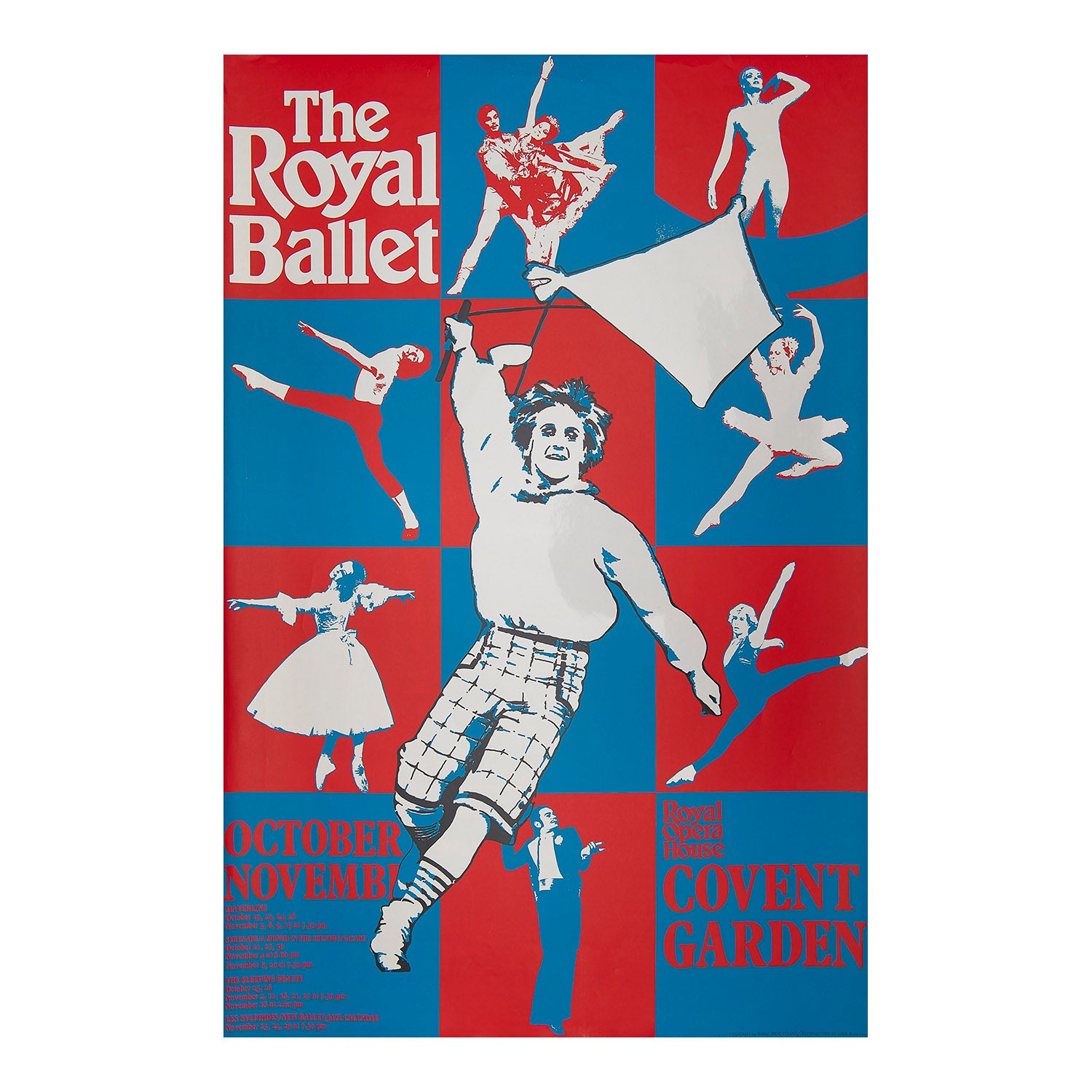 An original poster for The Royal Ballet, Royal Opera House, Covent Garden, 1978.