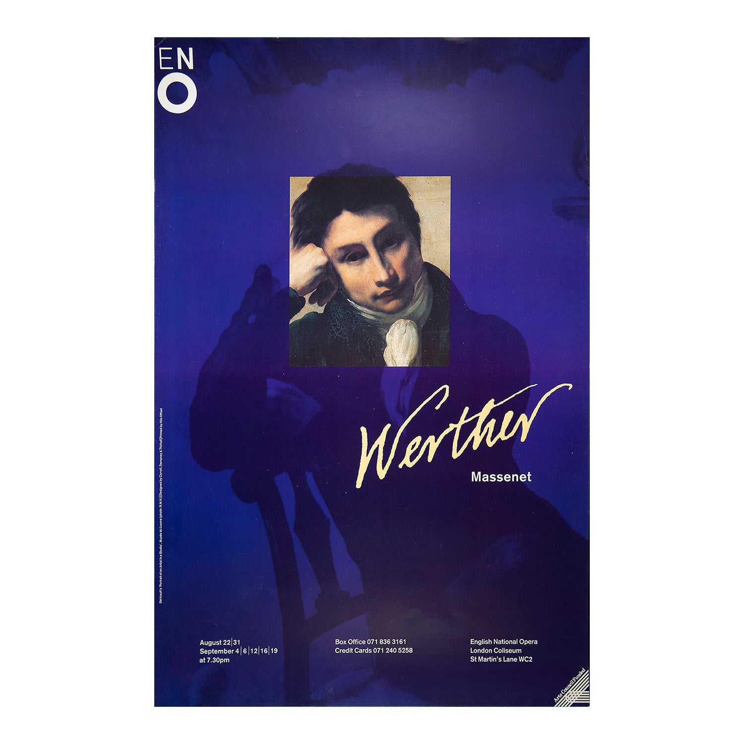 Original English National Opera poster, Werther, 1991