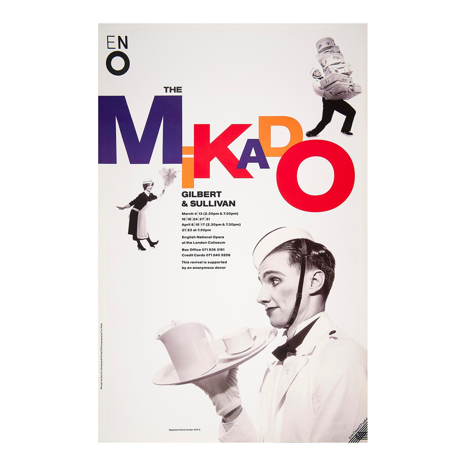 Original English National Opera poster, The Mikado, London Coliseum, 1993