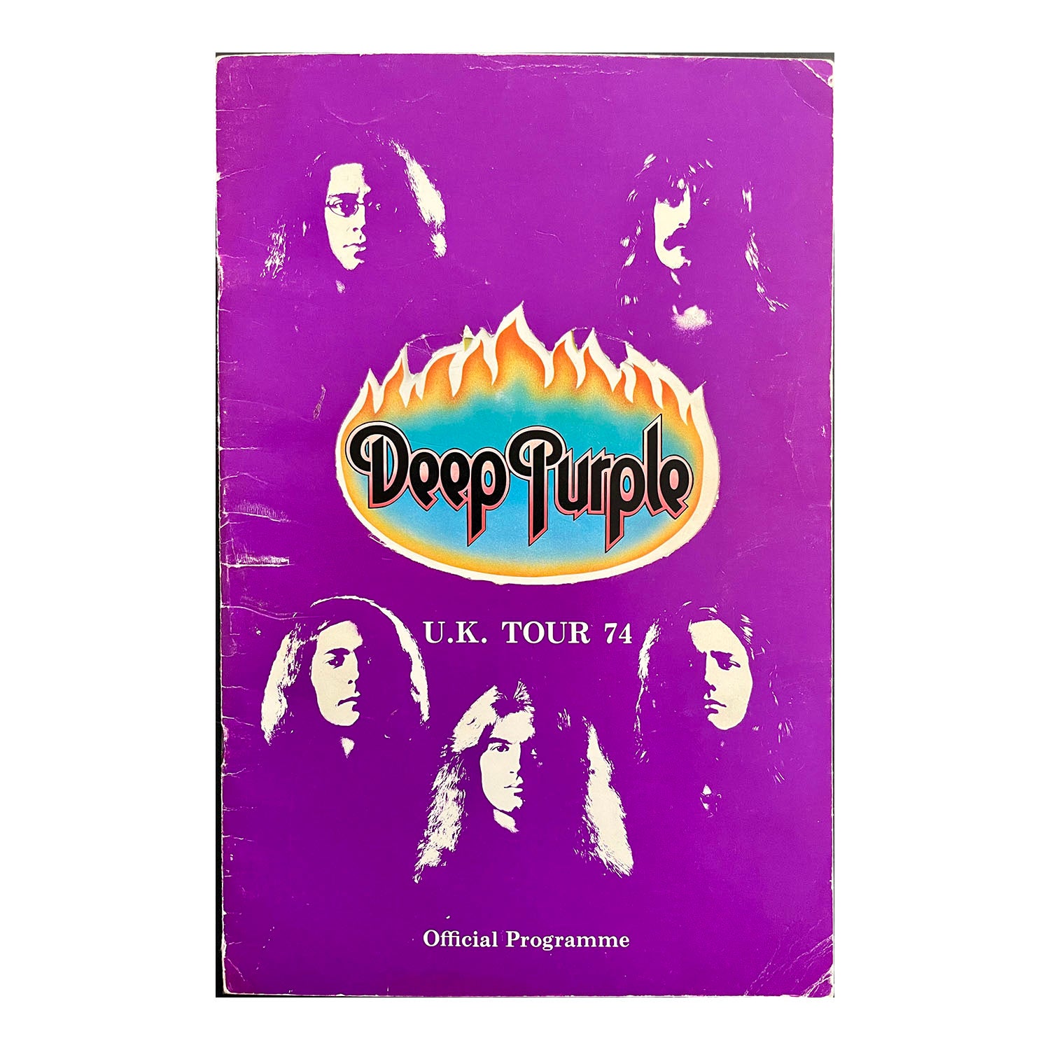 An original official programme for Deep Purple's UK tour in 1974