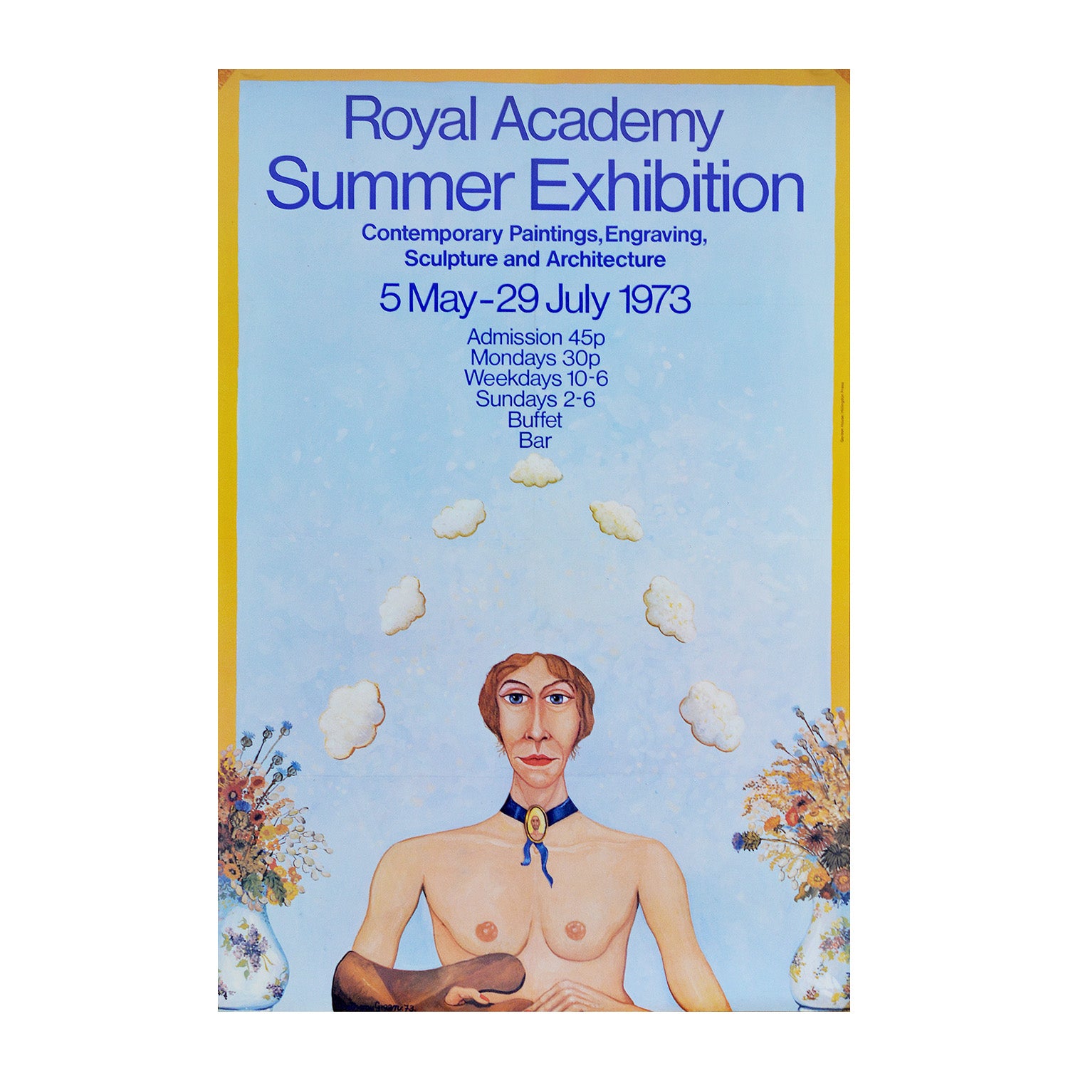 original poster, painted for the Royal Academy Summer Exhibition in 1973 by Anthony Green and designed by Gordon House